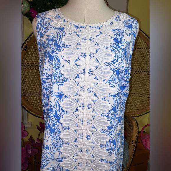 Lilly Pulitzer NWT Melani Dress Coastal Blue Fancy Feet Size 0,14 - Picture 8 of 9